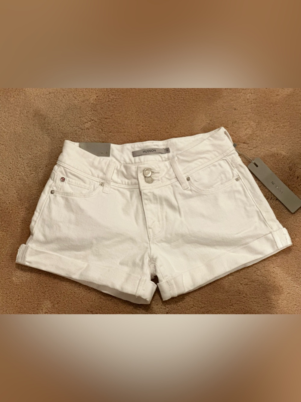 NWT Hudson Jeans White Denim Mid-Rise Women’s Shorts